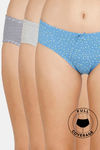 Zivame Girls Medium Rise Full Coverage Hipster Panty (Pack of 3) - Multicolor — thumbnail 1